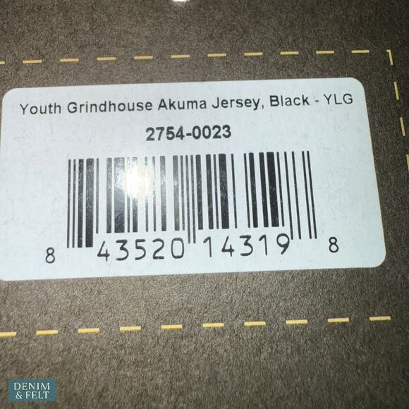 Fasthouse Youth Grindhouse Akuma Black Motocross Jersey Speed Frees My Soul NEW - Picture 8 of 11